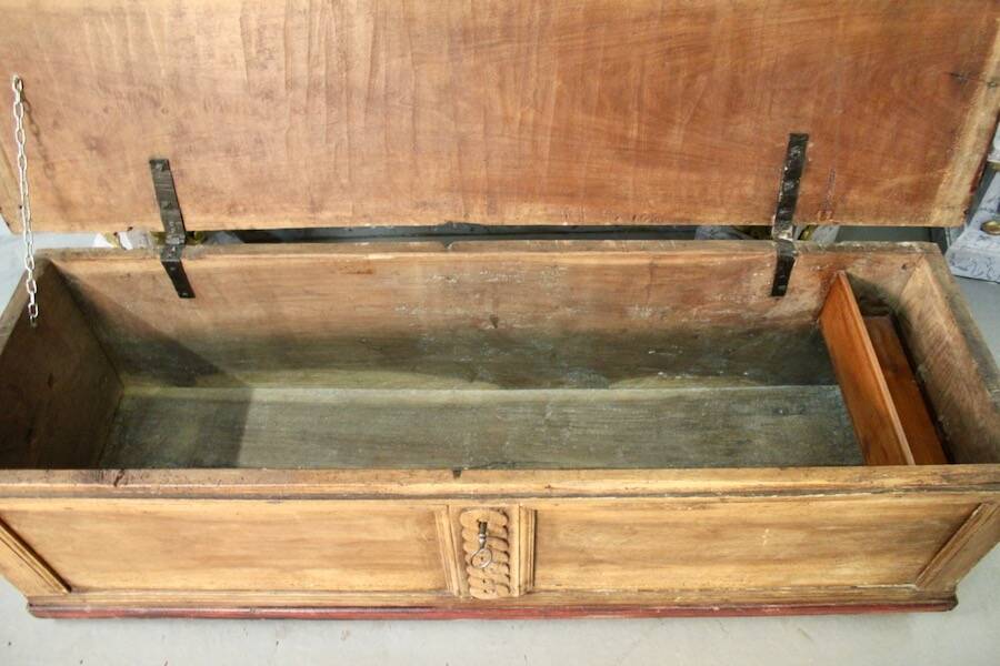 Antique walnut chest