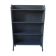 Bibliothèque vintage gris ardoise cirée