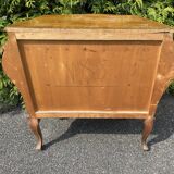 Chest of drawers in Dutch style marquetry with secret drawer.