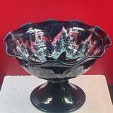 Large shower stand bowl with wave-shaped edges Vallauris 1970