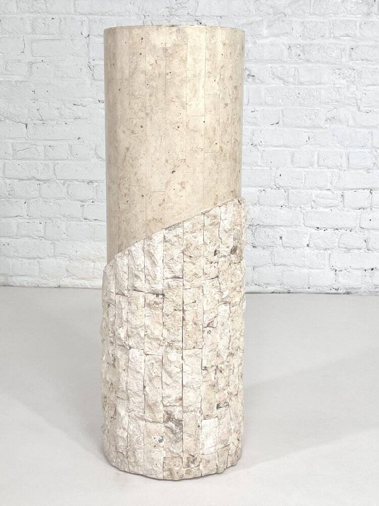 Stone marquetry column