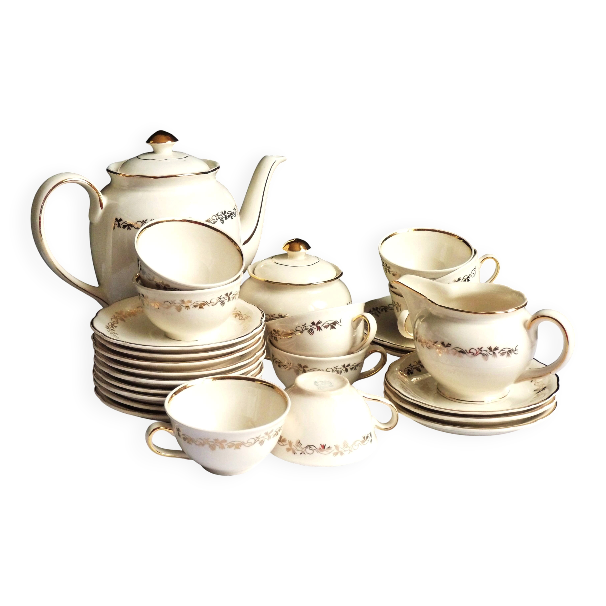 1920s coffee service Villeroy & Boch, 23 pieces, coffee cups.