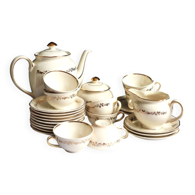 Service à café des années 1920 Villeroy & Boch 23 pièces, tasses à café.