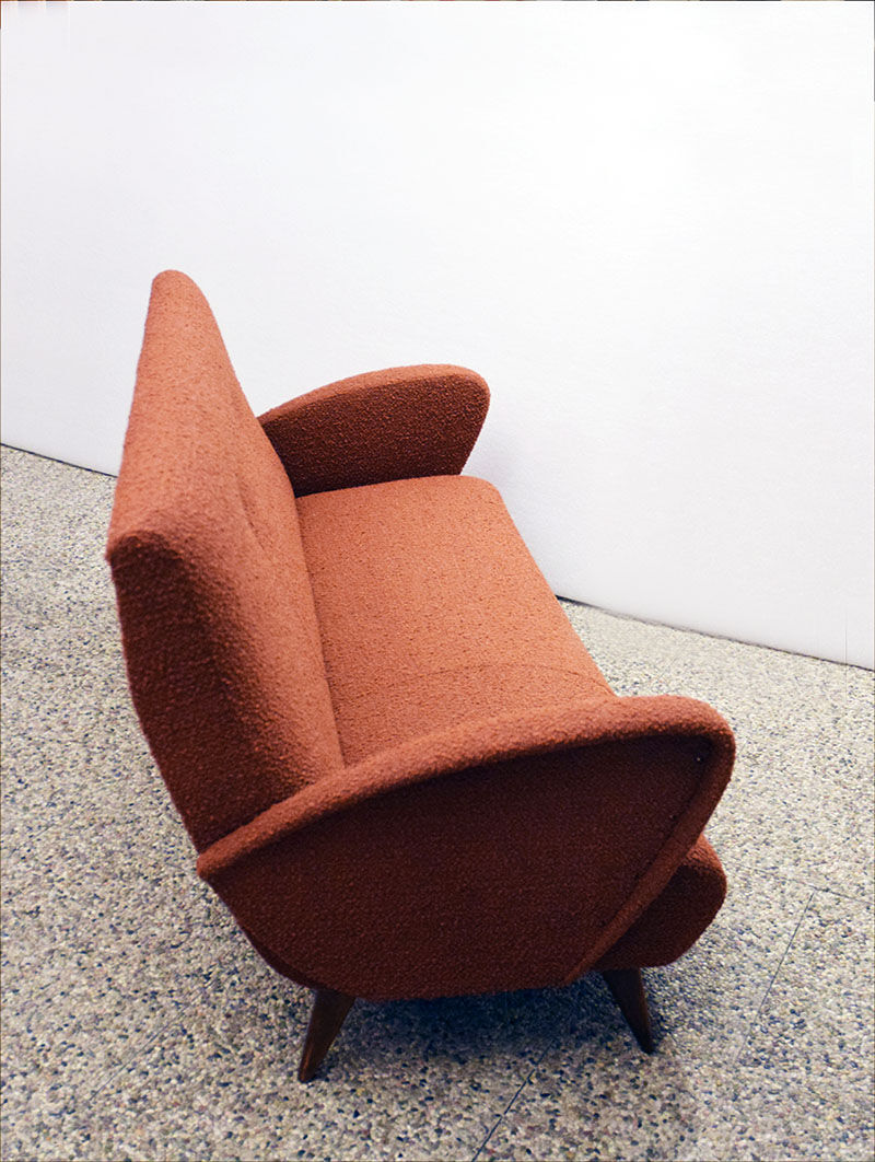 Mid-century three seats sofa of Italian production, 1950s