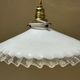 Vintage opaline suspension white and transparent claw brass electricity new