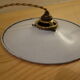 White enamelled hanging lamp