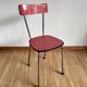 Red formica chair