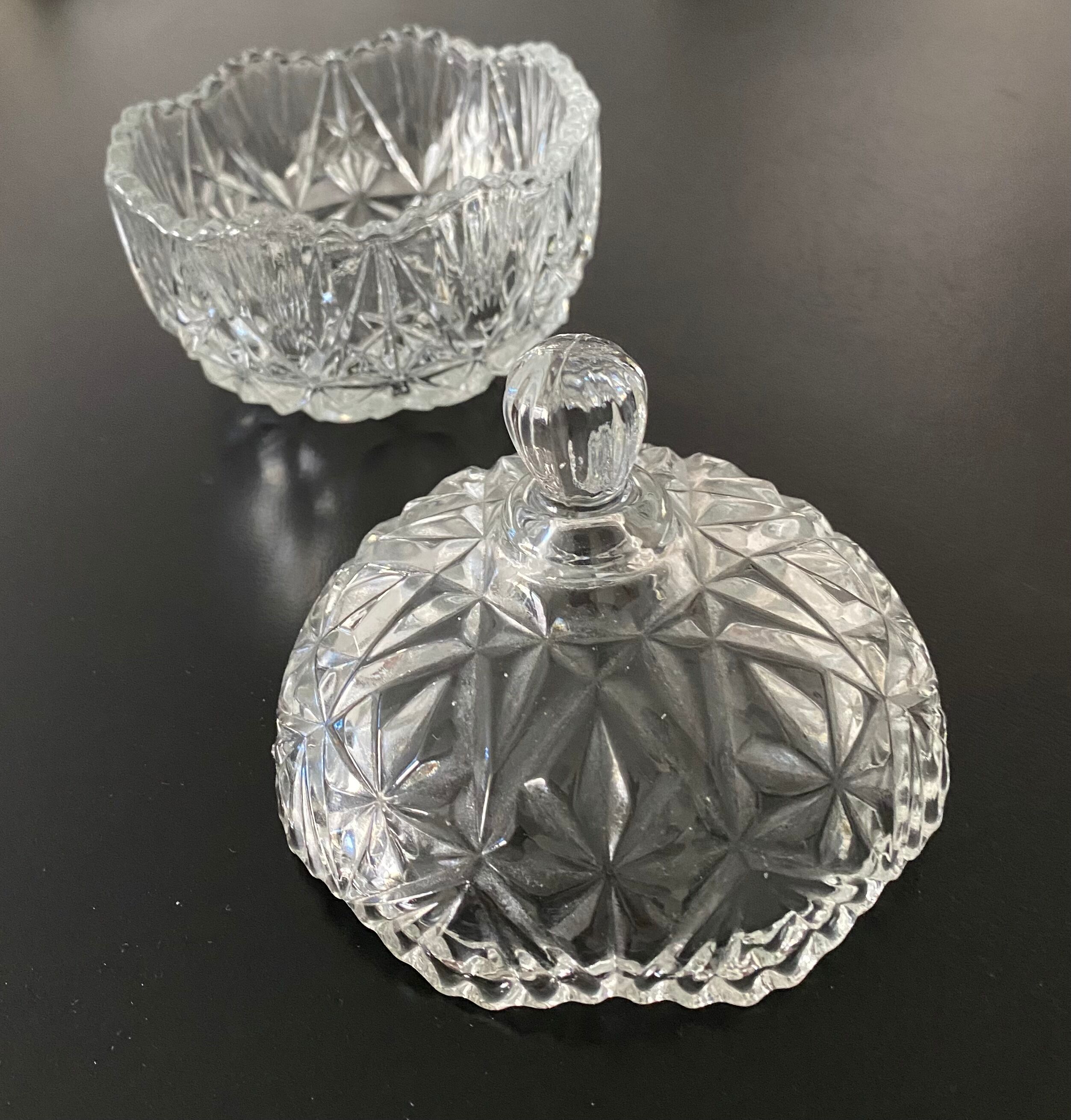 Glass candy box