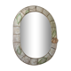 Mirror in real mother-of-pearl and brass