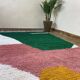 Tapis en laine pure fait main traditionnelle marocaine taille 150 x 250 cm