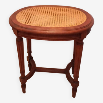 Wooden cane stool