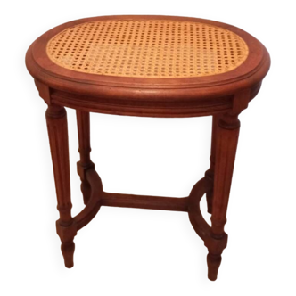 Wooden cane stool