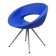 Sesta Smile armchair in Blue imitation leather