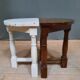 Pair of stool in solid chene