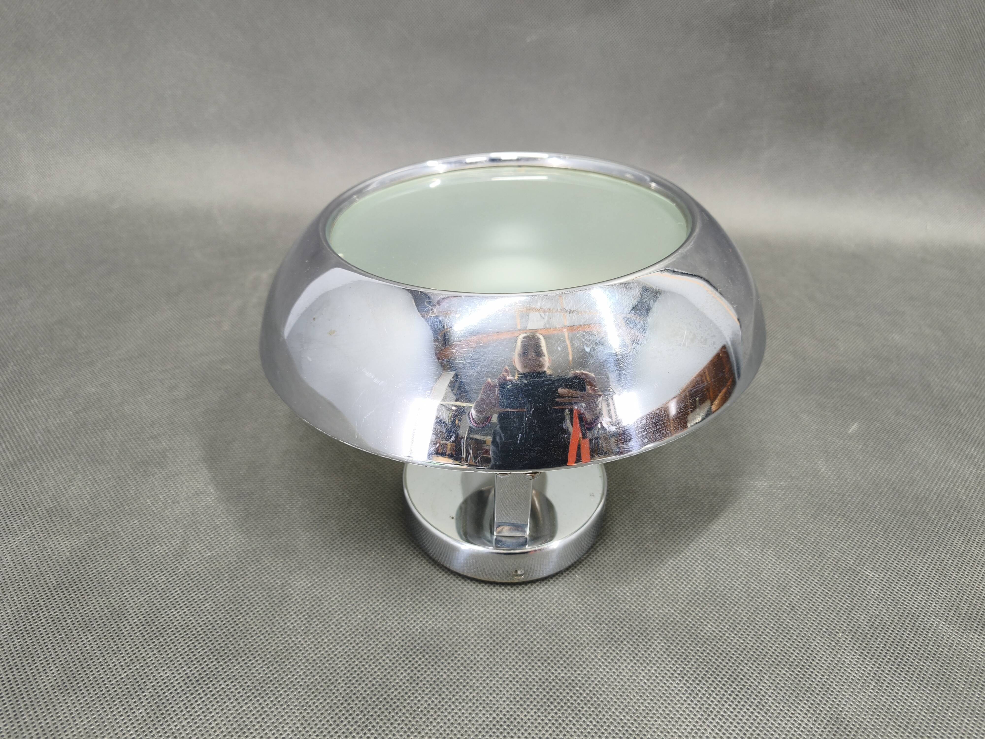 Art Deco Chrome Wall Light by Drupol, 1940s