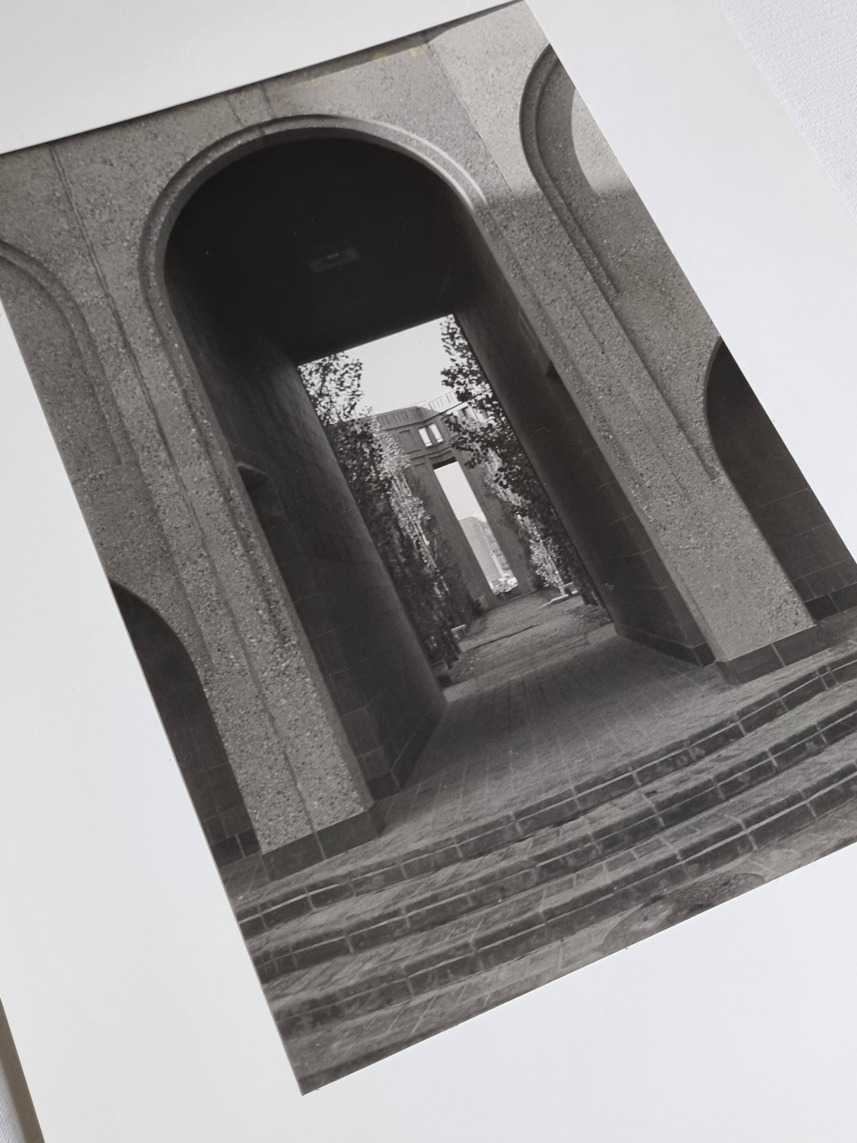 Art photography, town planning, architecture, arches vintage silver print, 1960s