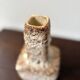 Vase en céramique fat lava années 60 marron et beige pays bas