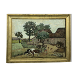 Old table, 1960s farmyard