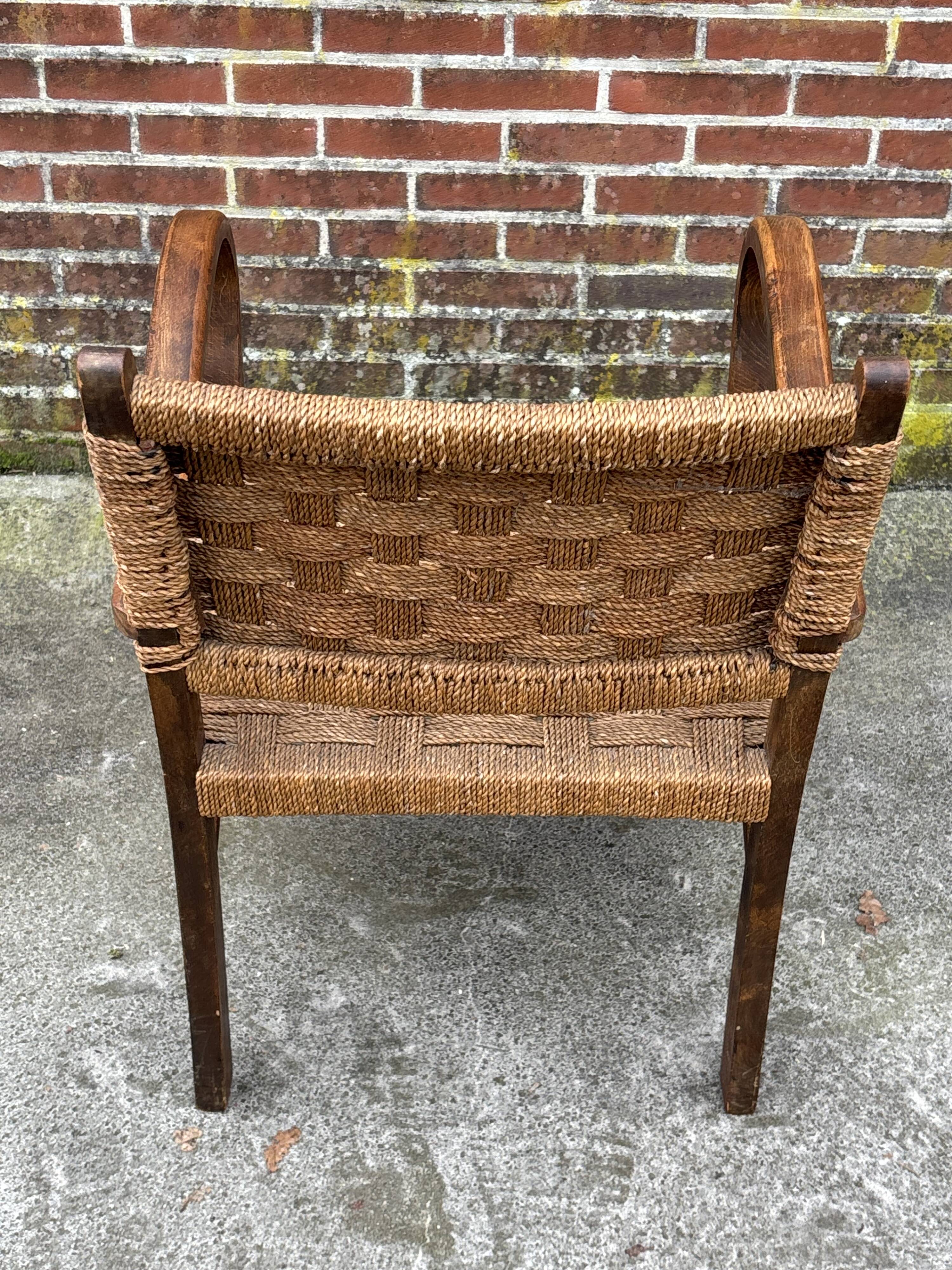 Bauhaus rope chair easy chair Erich Dieckmann style