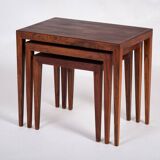 Nest Tables by Severin Hansen for Haslev Møbelsnedkeri, Denmark, 1960s, Set of 3