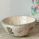 Raku ceramic salad bowl