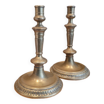 La Redoute x Selency pair of brass candle holders 15