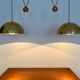 Lampe suspendue en laiton Posa44 double réglable par Florian Schulz