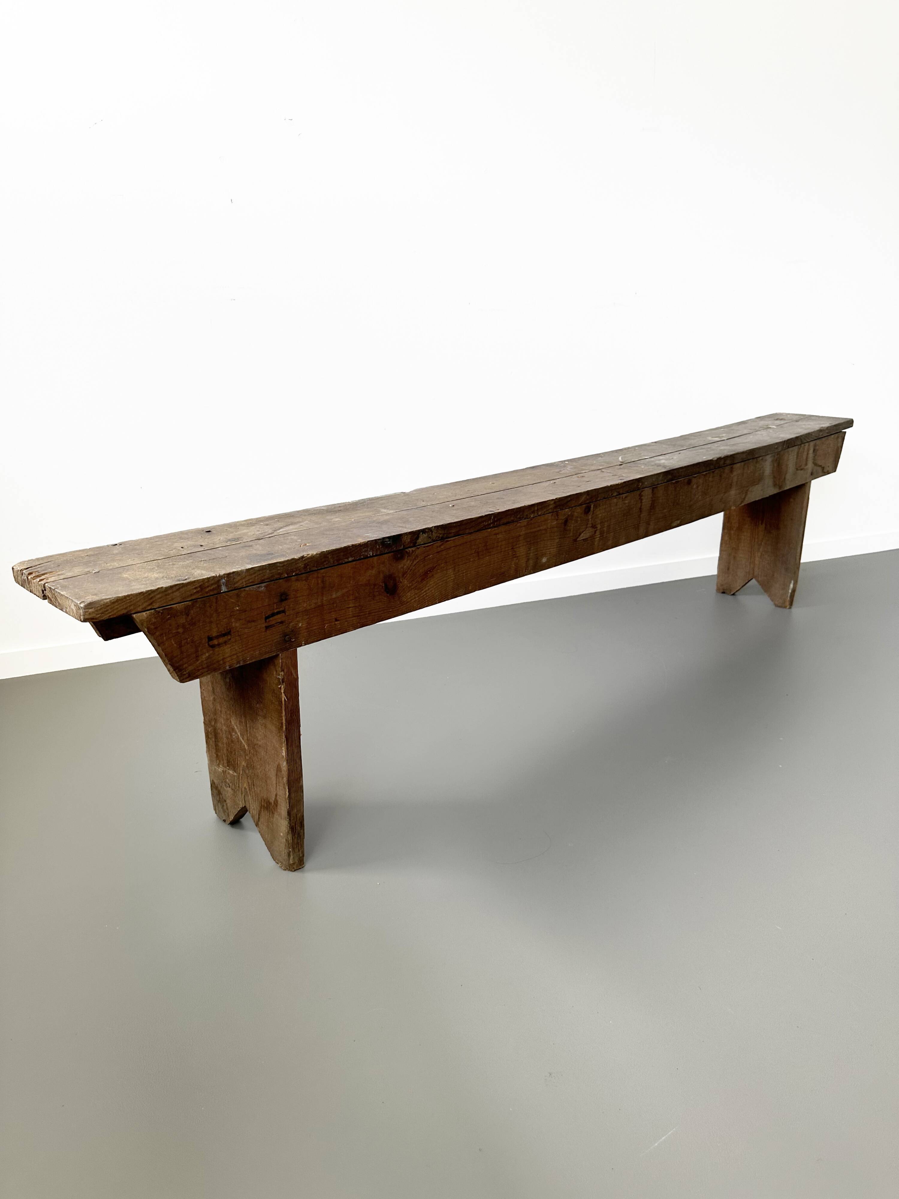 Wooden bench