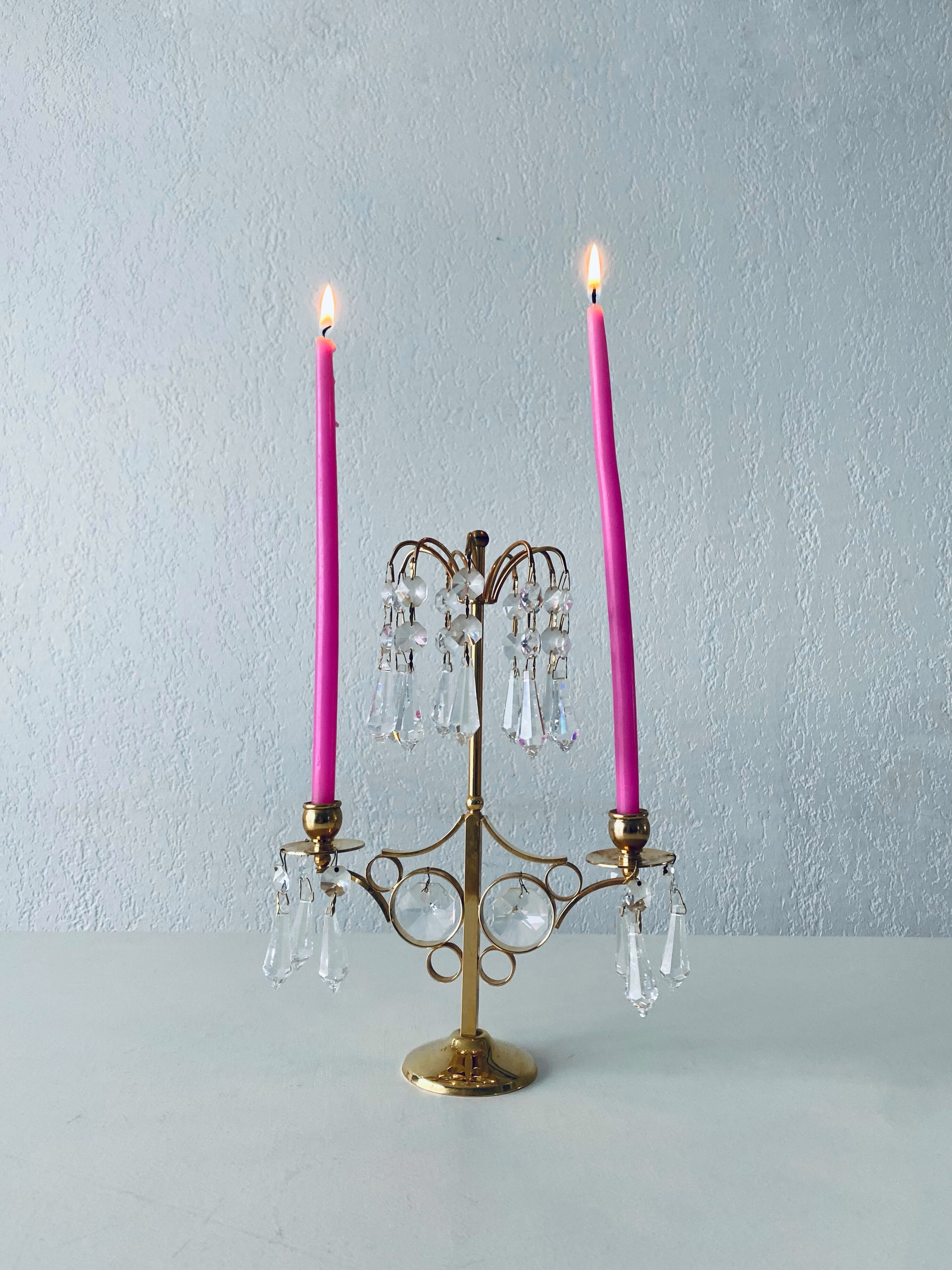Candle holder with tassels