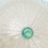 Lampe de plafond en verre de Murano bleu clair par Barovier e Toso - Hollywood Regency, éclairage du milieu du siècle en Italie (années 1960)