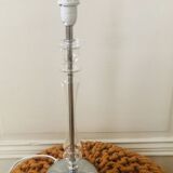 Translucent candle holder lamp base