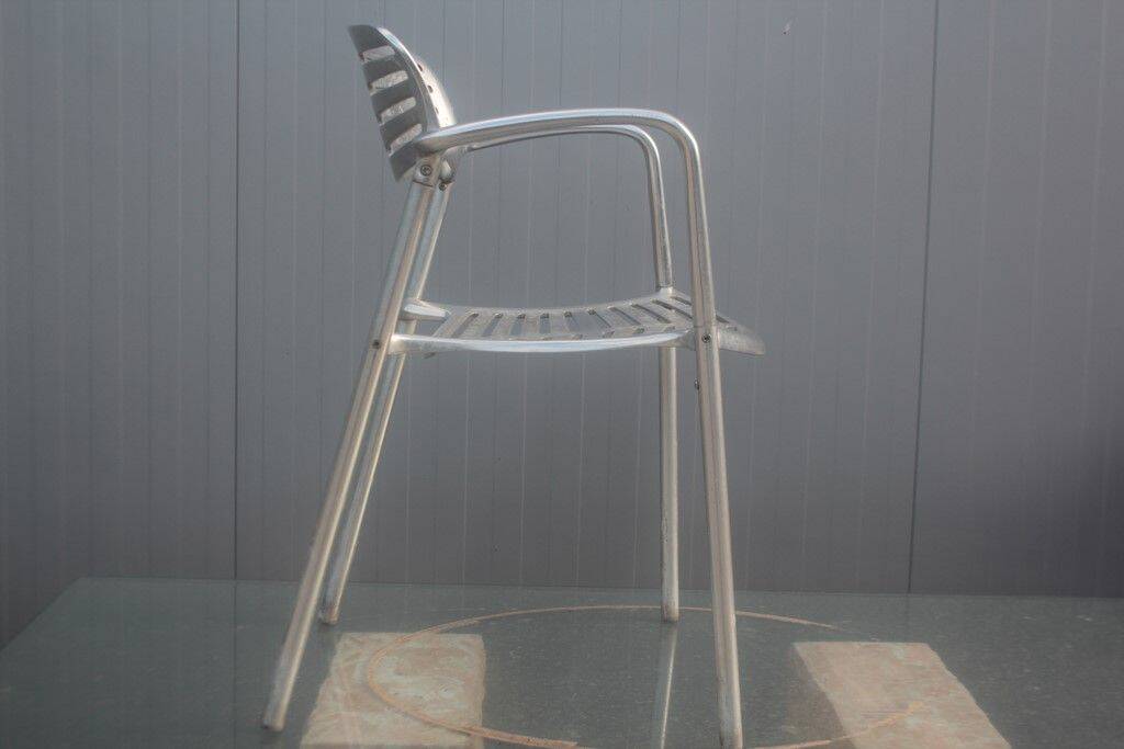 Fauteuil Toledo aluminium Jorge Pensi pour Amat 1988