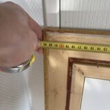 Old Oil Painting Frame Gold Provence Mediterranean Italy