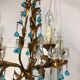 Chandelier with pearl grapevines