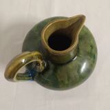Flamed ceramic pitcher