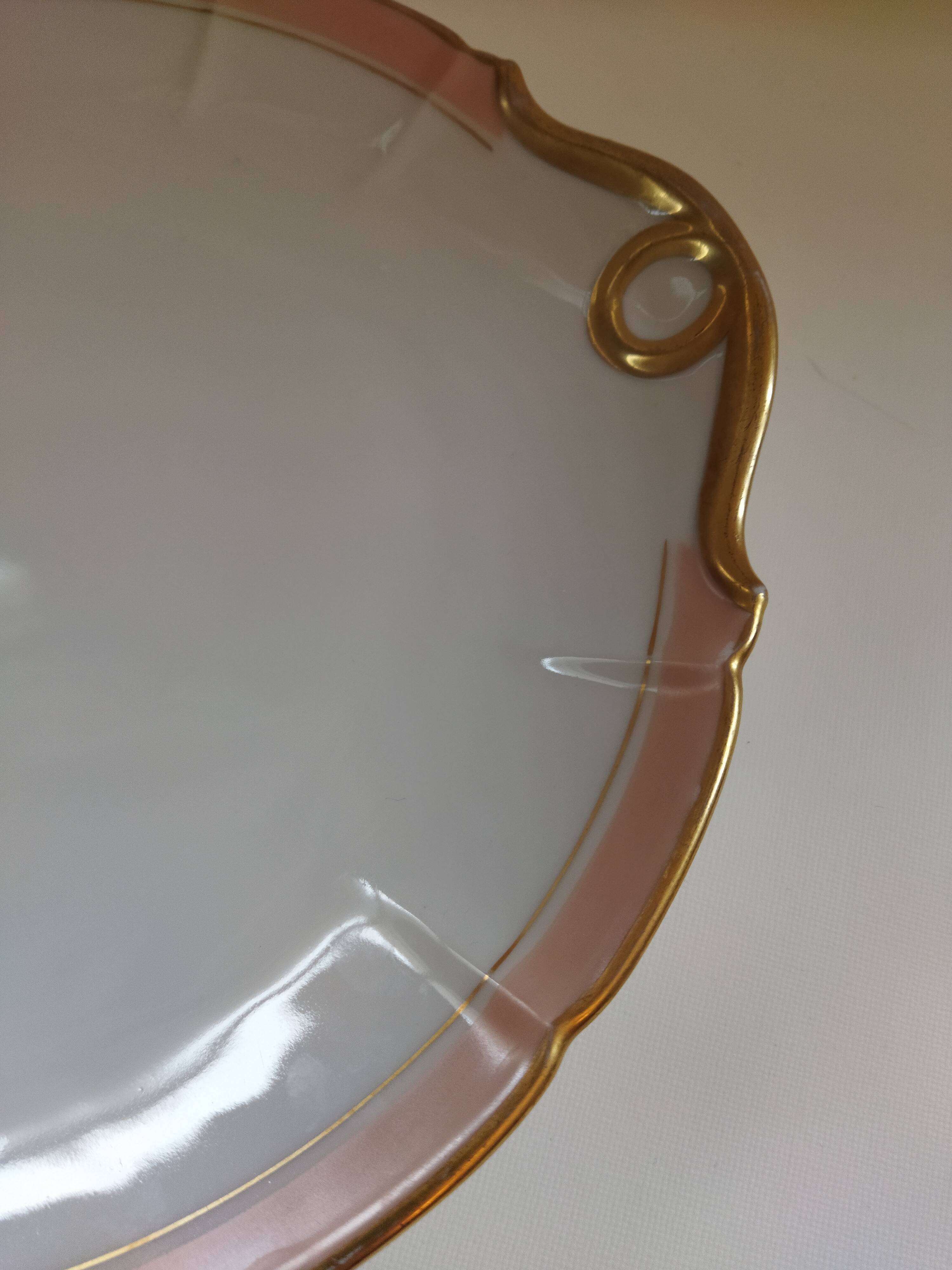 Limoges porcelain pie dish