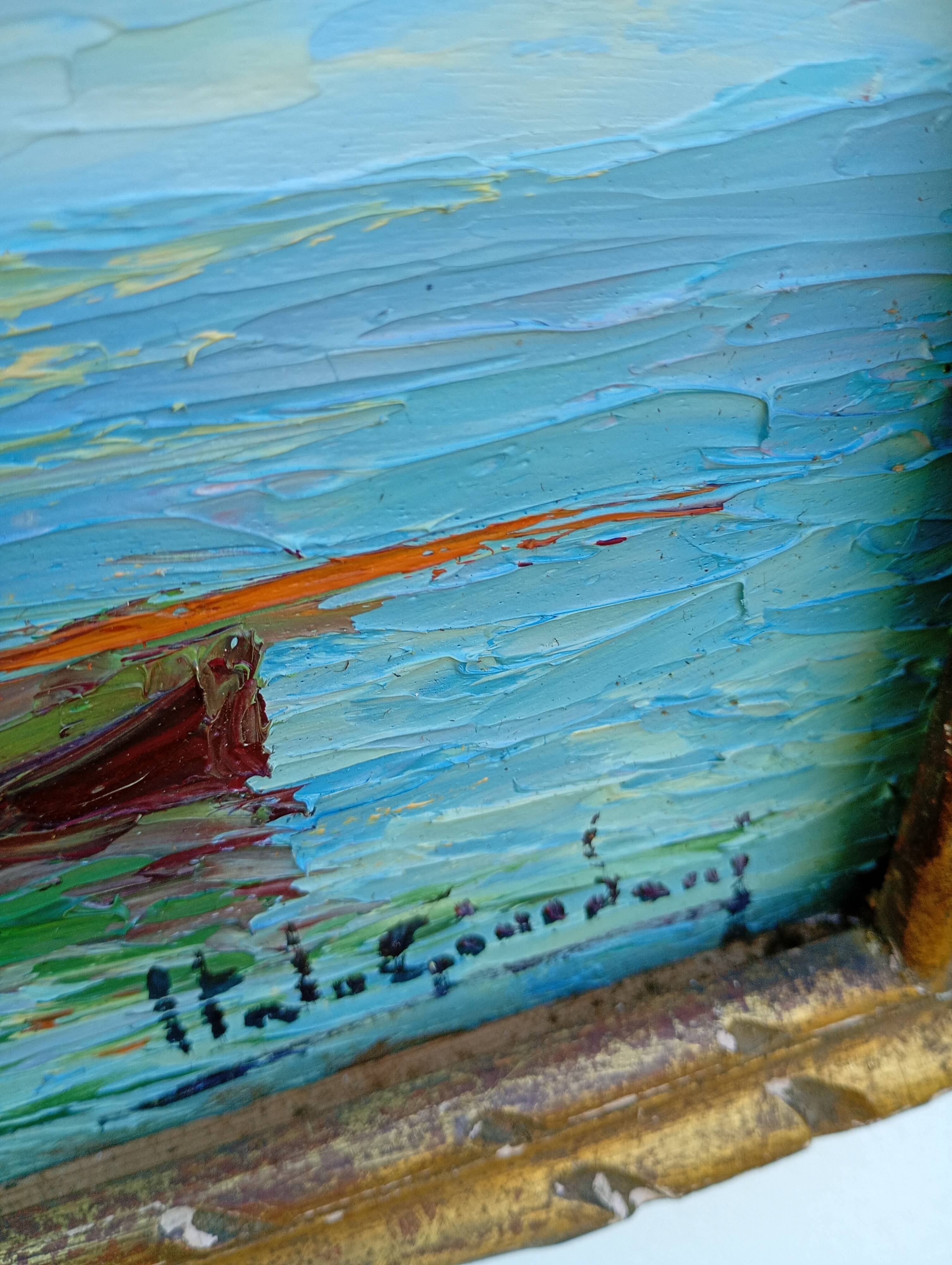 Marine italienne – Huile sur panneau signée Italo Giordani