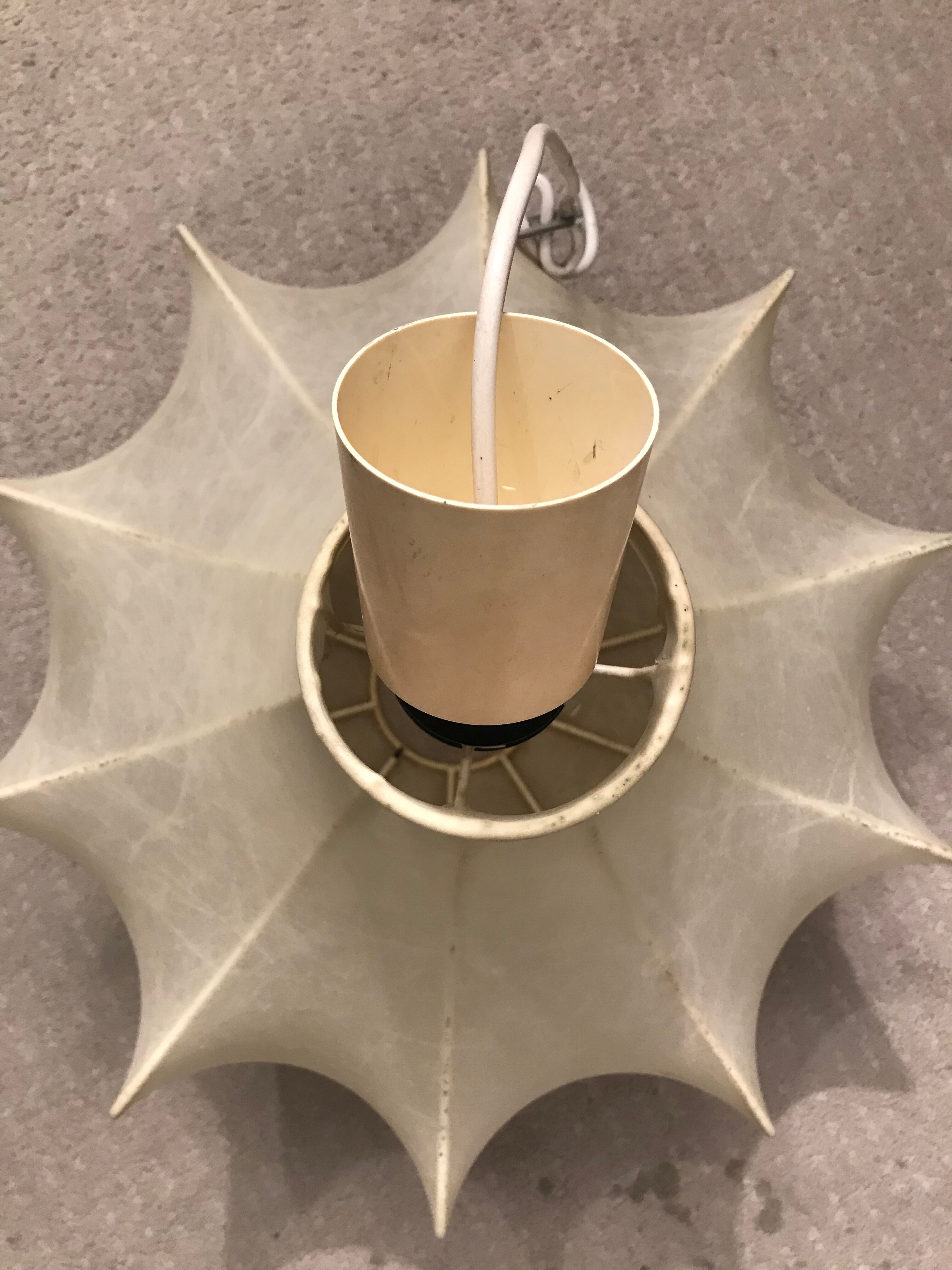 Cocoon hanging lamp, 1970