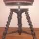 Tabouret de piano  bois tourné Napoléon 3