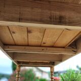 Elegant and refined 230 X 73 solid oak farmhouse table.