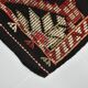 4x8 Red & Black Star Pattern Vintage Kilim Rug, 136x234Cm