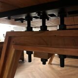 Acacia wood dining table - 203x102cm - Very good condition