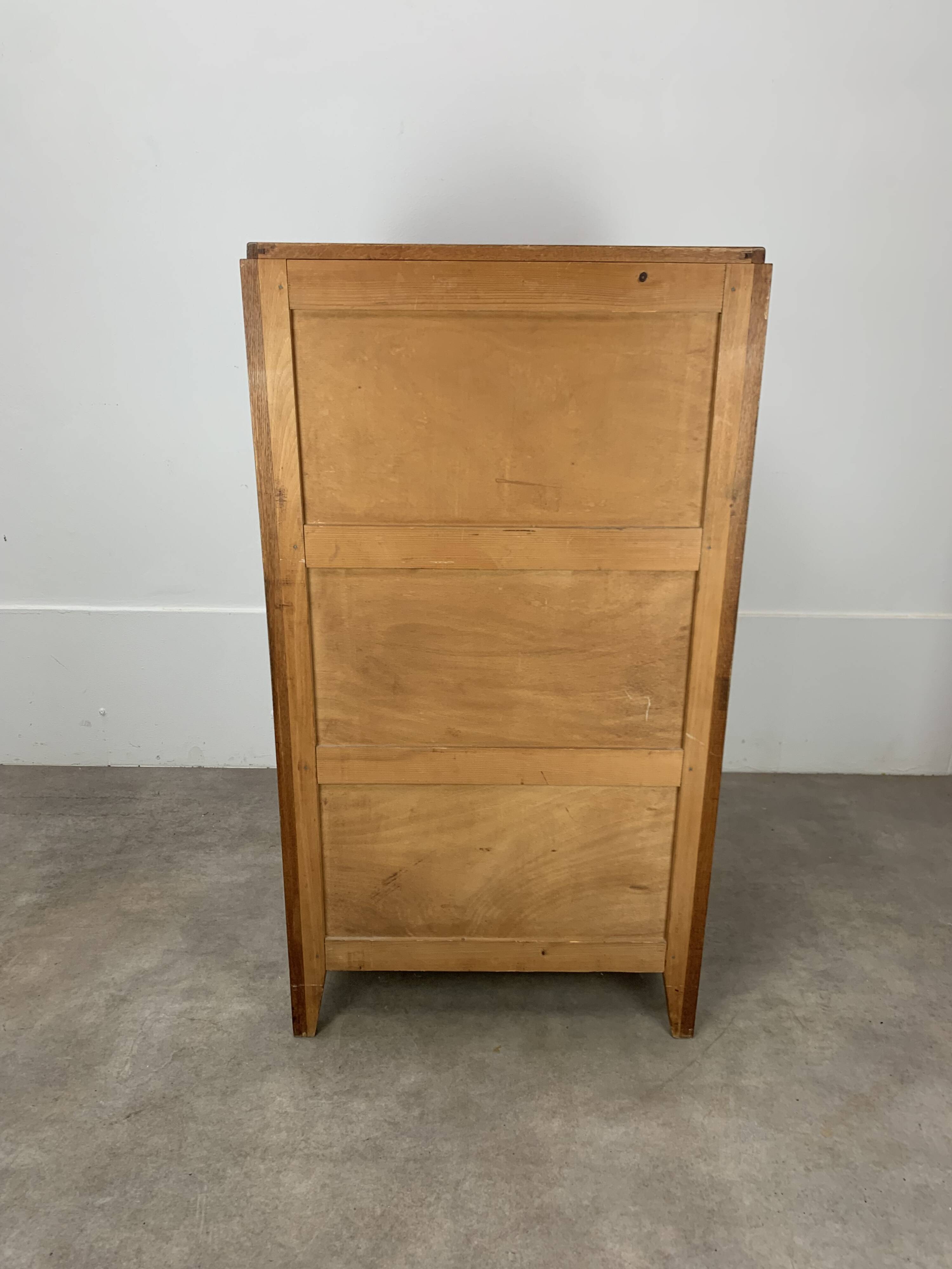 Vintage oak chest of drawers from the 50s