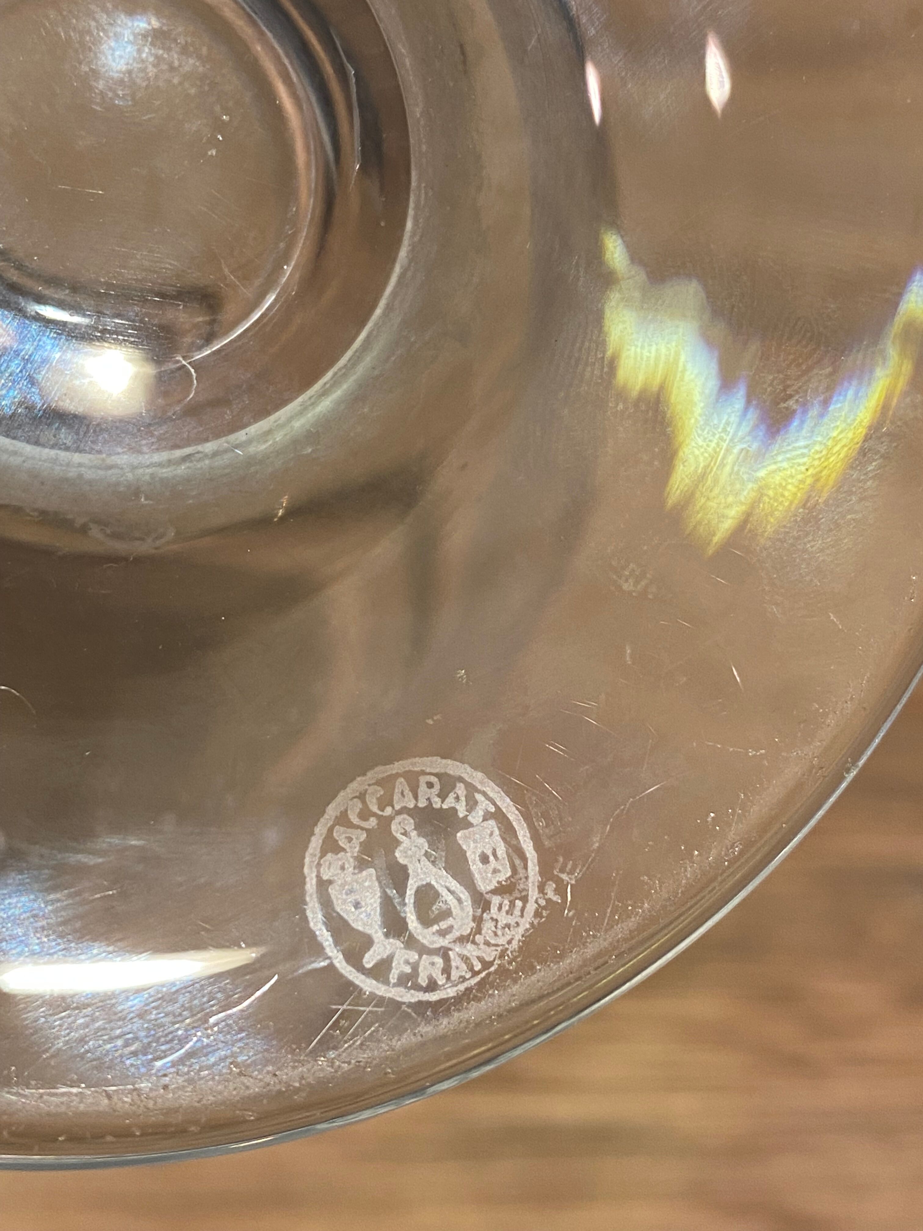 Crystal vase signed Baccarat