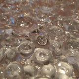 Vintage bubble glass ceiling light, 70s