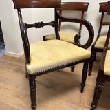 Set of 6 antique mahogany dining chairs