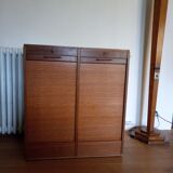 Double curtain binder