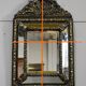 Mirror in repoussé brass, louis xiv style, napoleon iii era – xixth
