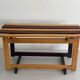 Mid-century Italian solid wood two-tone bench, 1950s, Italy