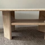 Vintage coffee table in travertine 70s